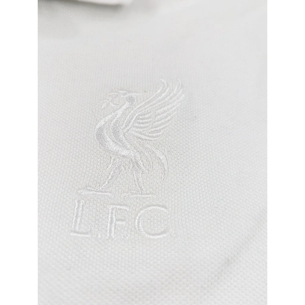 Vintage Nike Heavy Knit Cotton Polo Liverpool‎ Football Club Men's XXL White
